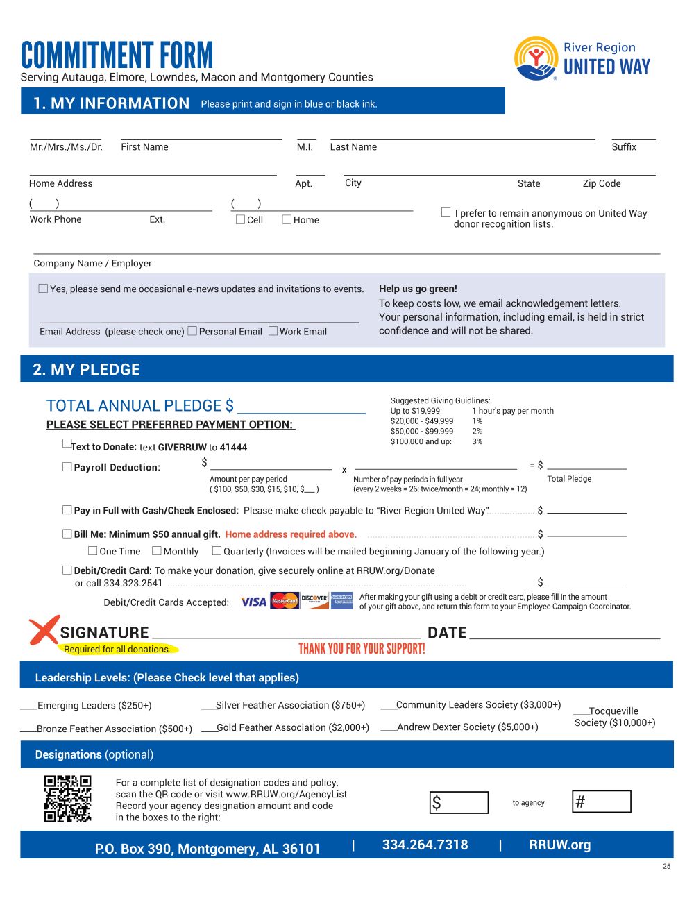 Commitment Form