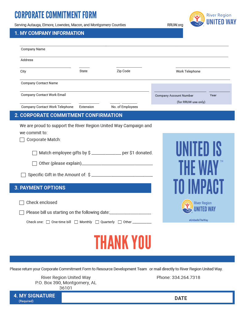 Corporate Commitment Form